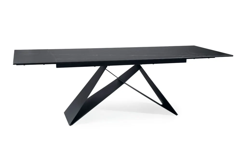 Stół rozkładany WESTIN CERAMIC 160(240)x90 czarny I sklep meblowy MIRAT. styl LOFT