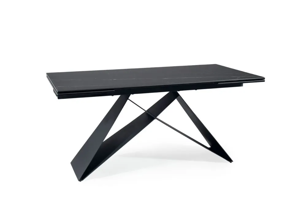 Stół rozkładany WESTIN CERAMIC 160(240)x90 czarny I sklep meblowy MIRAT. styl LOFT