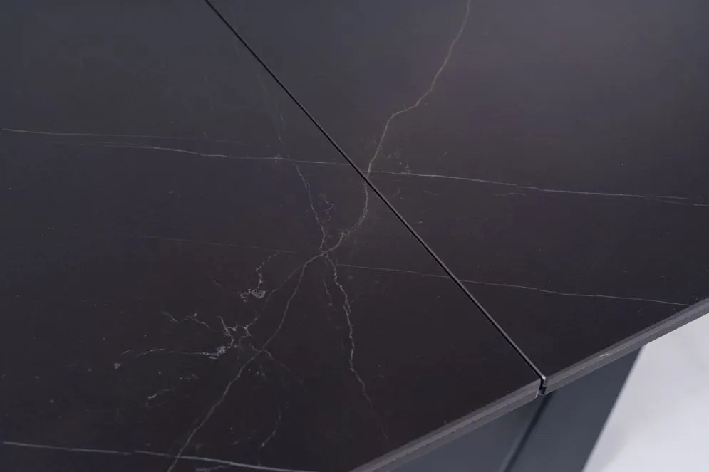 Stół SALVADORE CERAMIC 160(240)x90 czarny I sklep meblowy MIRAT. styl LOFT