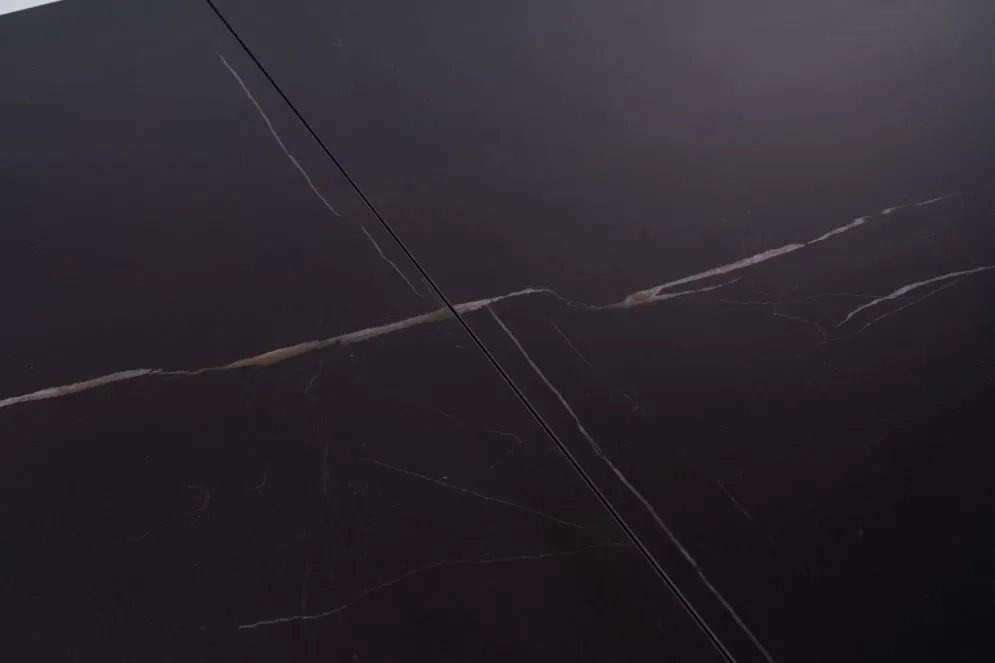 Stół SALVADORE CERAMIC 160(240)x90 czarny I sklep meblowy MIRAT. styl LOFT