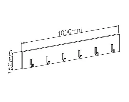 Wieszak do przedpokoju CLIF W-100 biały/czarny trwały I sklep meblowy MIRAT. styl SKANDYNAWSKI kolekcja CLIF