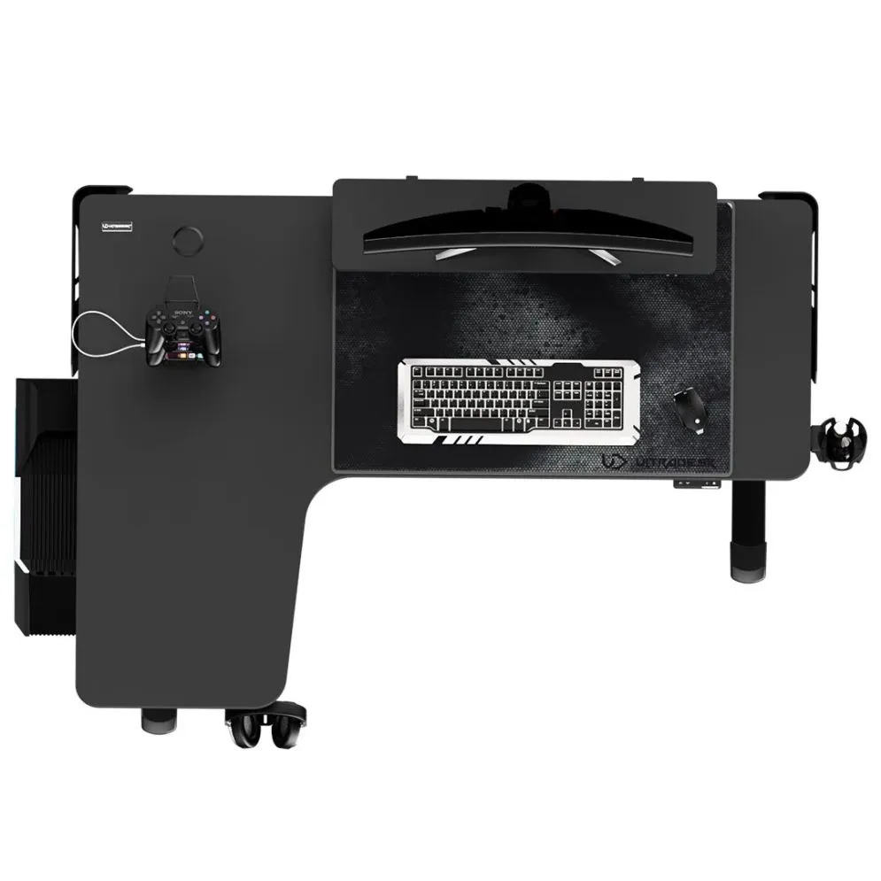 Biurko gamingowe WINGER czarne ULTRADESK | MIRAT.