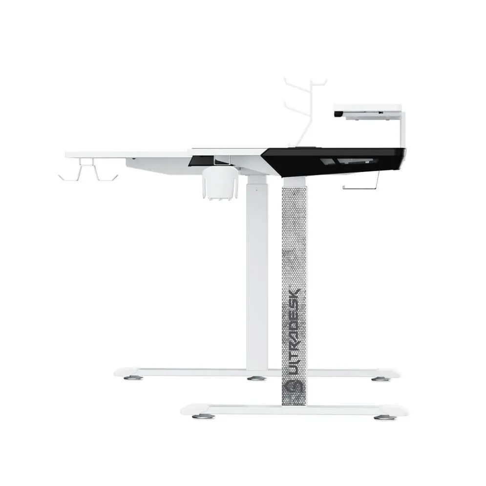 Biurko gamingowe WINGER białe ULTRADESK | MIRAT.