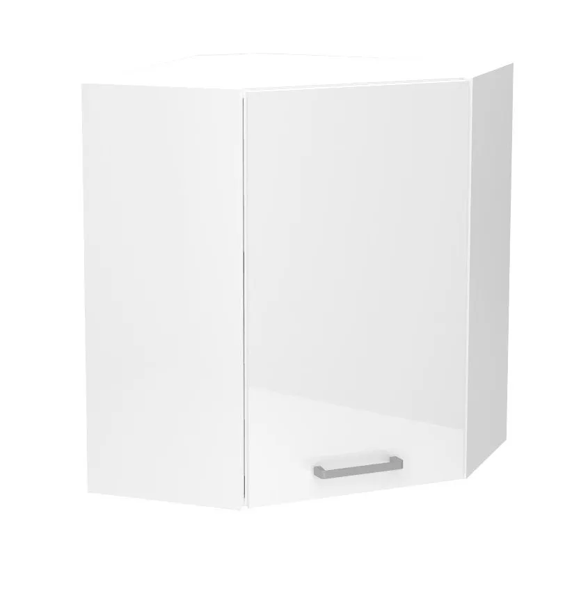 Szafka kuchenna narożna 60 VITA WR P/L biała z półkami | MIRAT.  kolekcja VITA