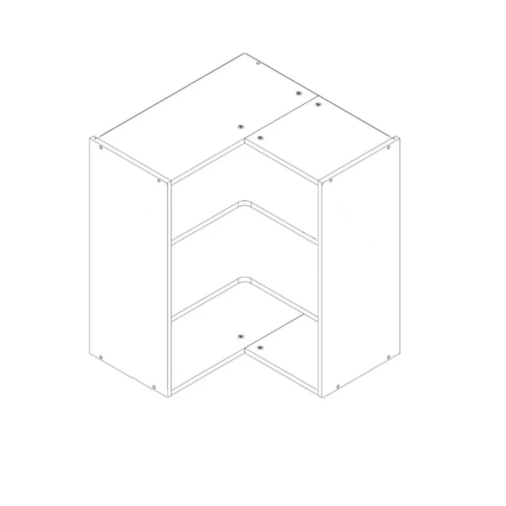 Górna szafka kuchenna narożna 60 DENIS WRN P/L biała matowa I sklep meblowy MIRAT.  kolekcja DENIS