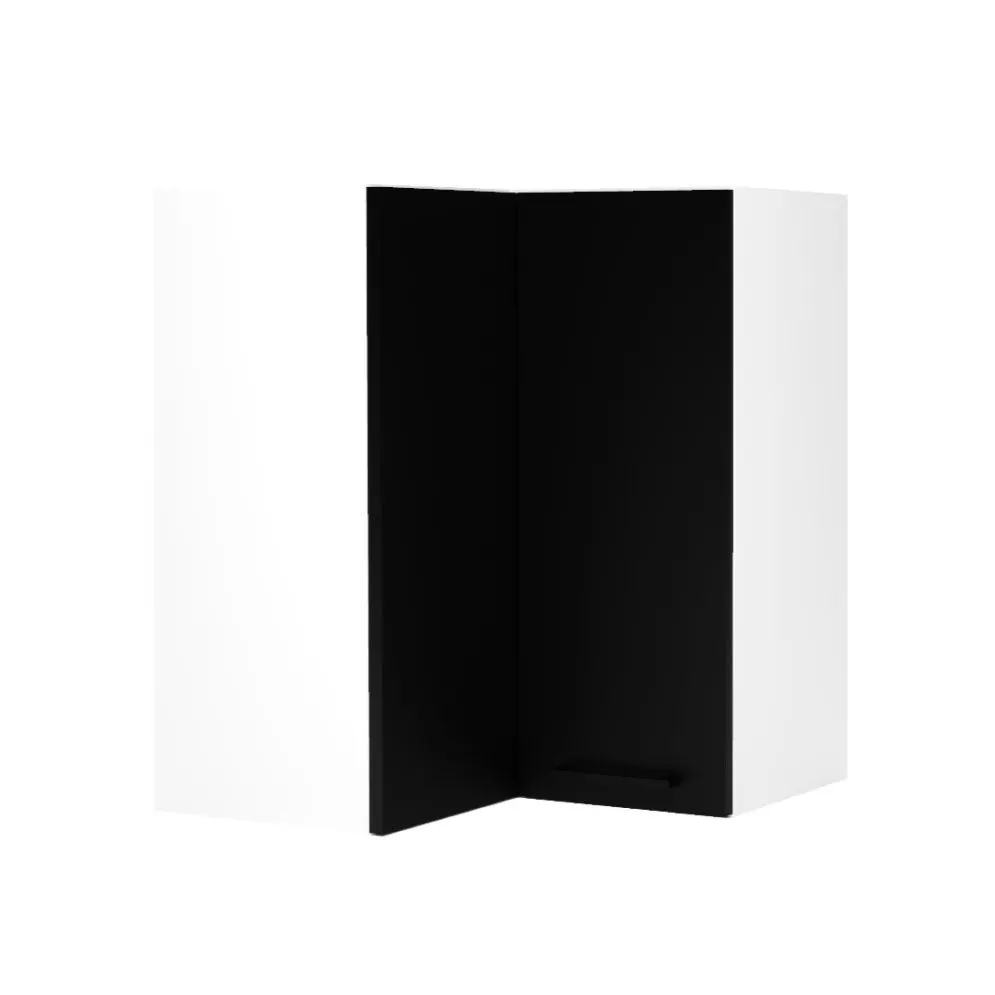 Szafka kuchenna narożna 60 DENIS WRN P/L czarny mat górna I MIRAT.  kolekcja DENIS