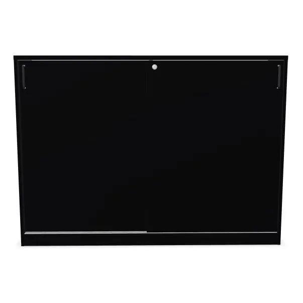 Szafka biurowa przesuwna EASY SPACE CABINET S 3-OH 160cm czarna zamykana I sklep meblowy MIRAT.