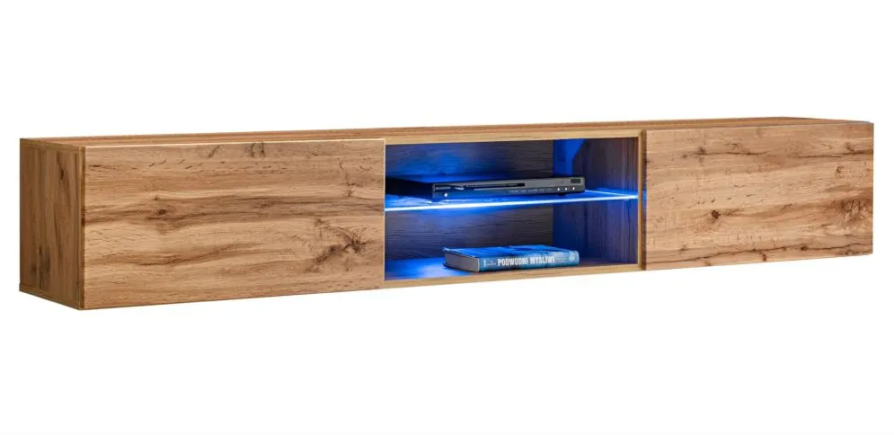 Meblościanka SWITCH MET VI dąb wotan do nowoczesnego salonu | MIRAT.  kolekcja SWITCH MET