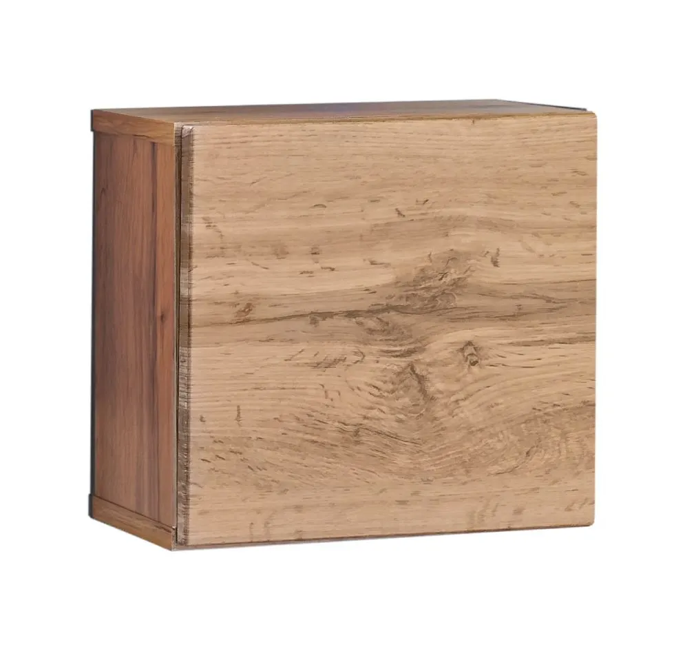 Meblościanka SWITCH MET III dąb wotan wisząca z metalowymi regałami | MIRAT. w stylu  kolekcja SWITCH MET