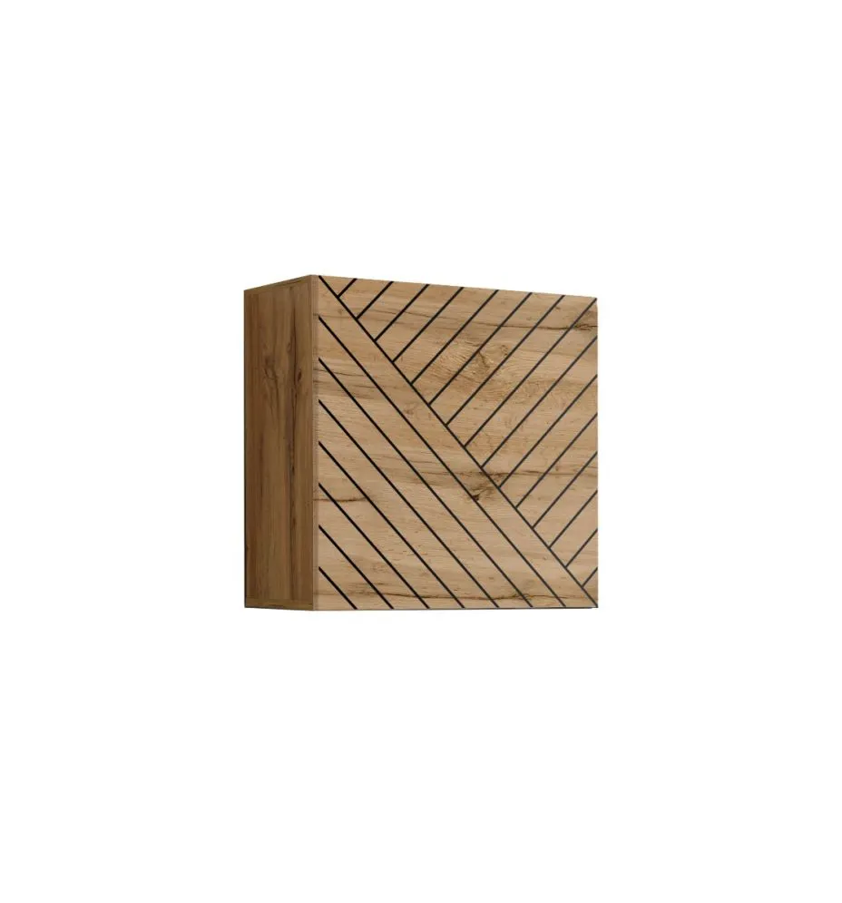 Meblościanka SWITCH LAMEL VI dąb wotan ryflowane fronty I sklep meblowy MIRAT. styl RYFLOWANY