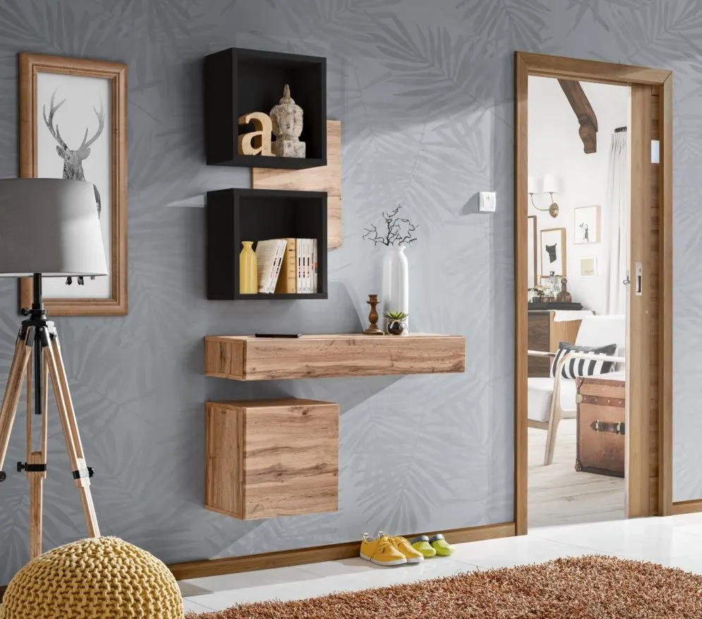 Szafka wisząca EASY 40x40 dąb wotan kwadratowa I sklep meblowy MIRAT.