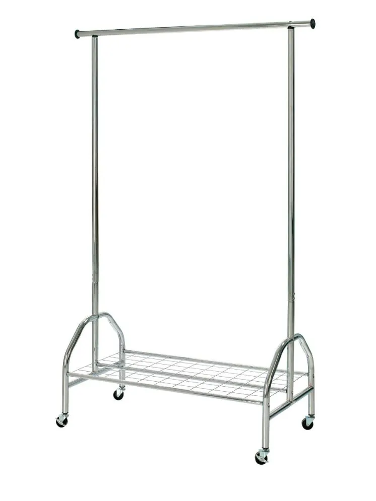 Chromowany wieszak WU-18 na kółkach | MIRAT.