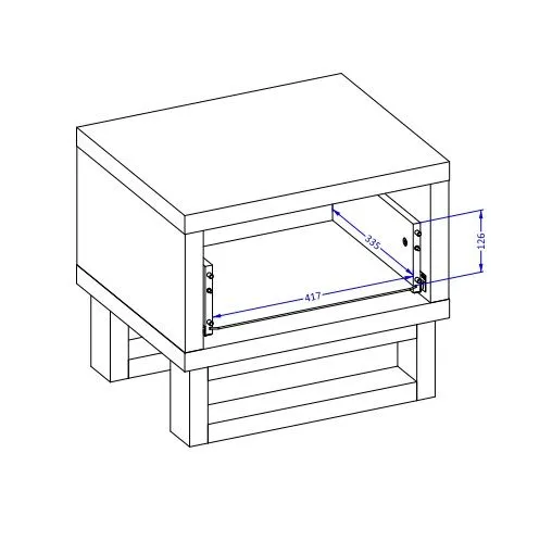 Szafka nocna HALLE 1S dąb wotan mat/czarna stojąca I sklep meblowy MIRAT. styl LOFT, SKANDYNAWSKI