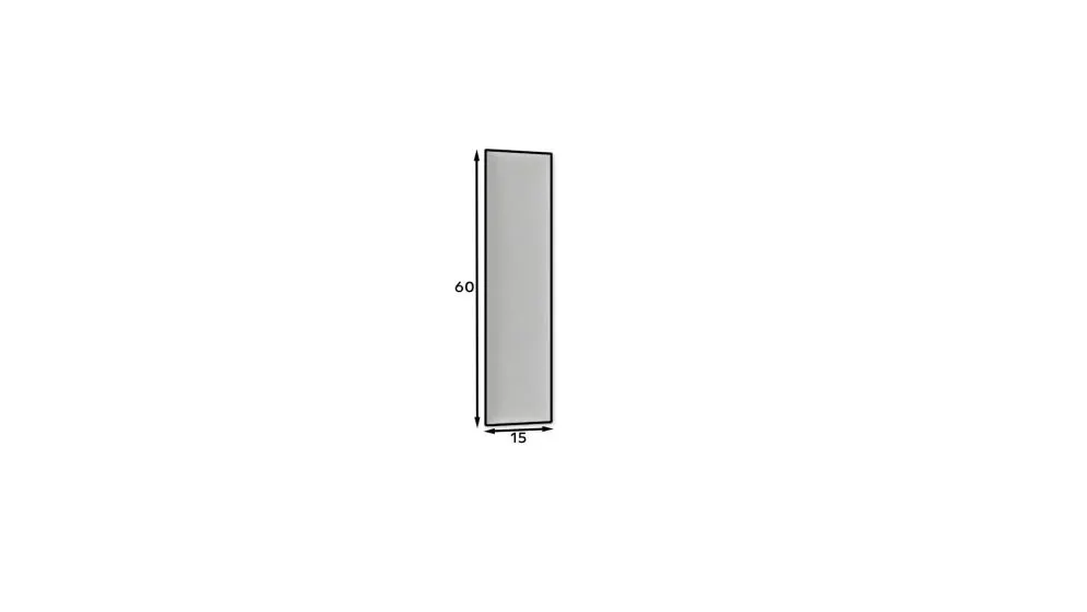 Panel tapicerowany SQUARE 60x15 zółty welurowy I sklep meblowy MIRAT.