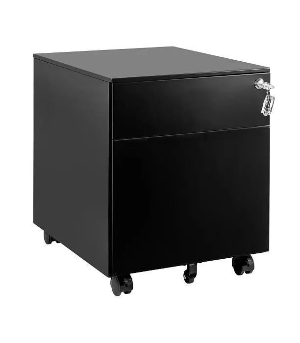 Kontenerek biurowy XD-041-2 czarny metalowy pod biurko | MIRAT. w stylu  kolekcja