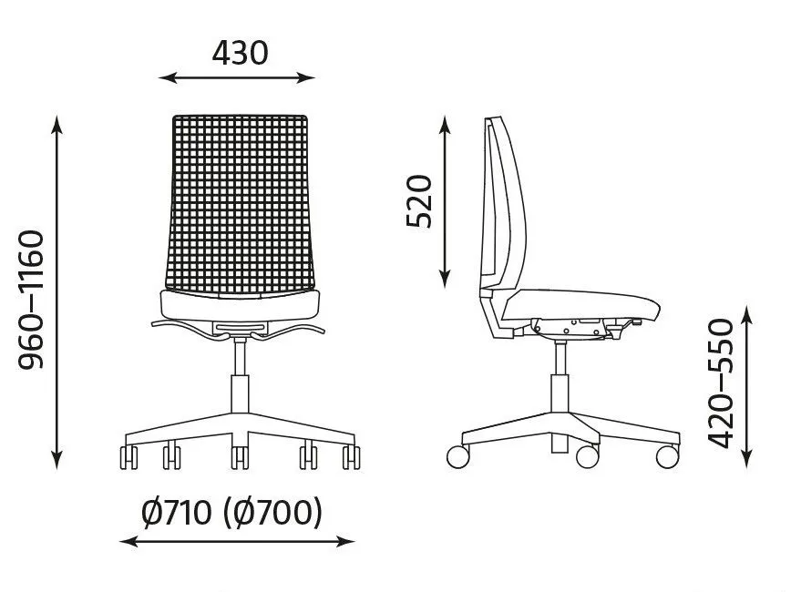 Fotel biurowy NAVIGO szary ergonomiczny z zagłówkiem I sklep meblowy MIRAT.