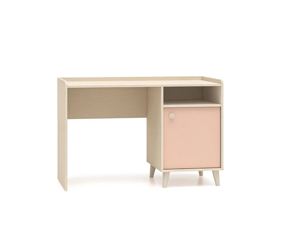 Biurko dziecięce MEVEL różowe I sklep meblowy MIRAT. styl PASTELE kolekcja MEVEL