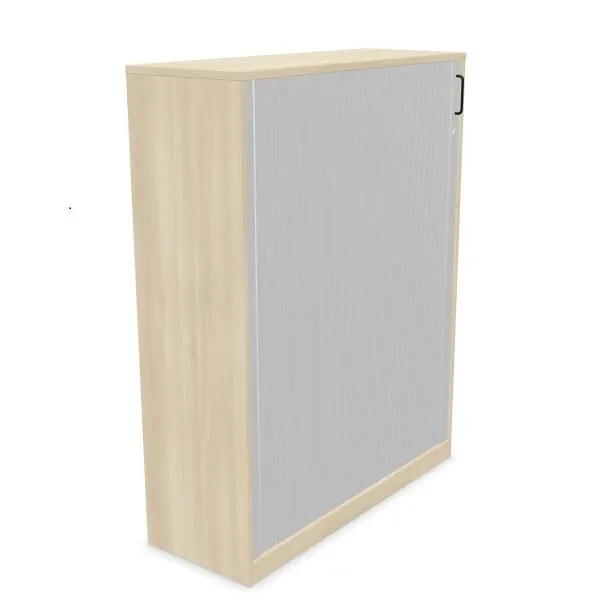 Szafka biurowa żaluzjowa EASY SPACE CABINET HRT 4-OH 120cm akacjowa zamykana I sklep meblowy MIRAT.