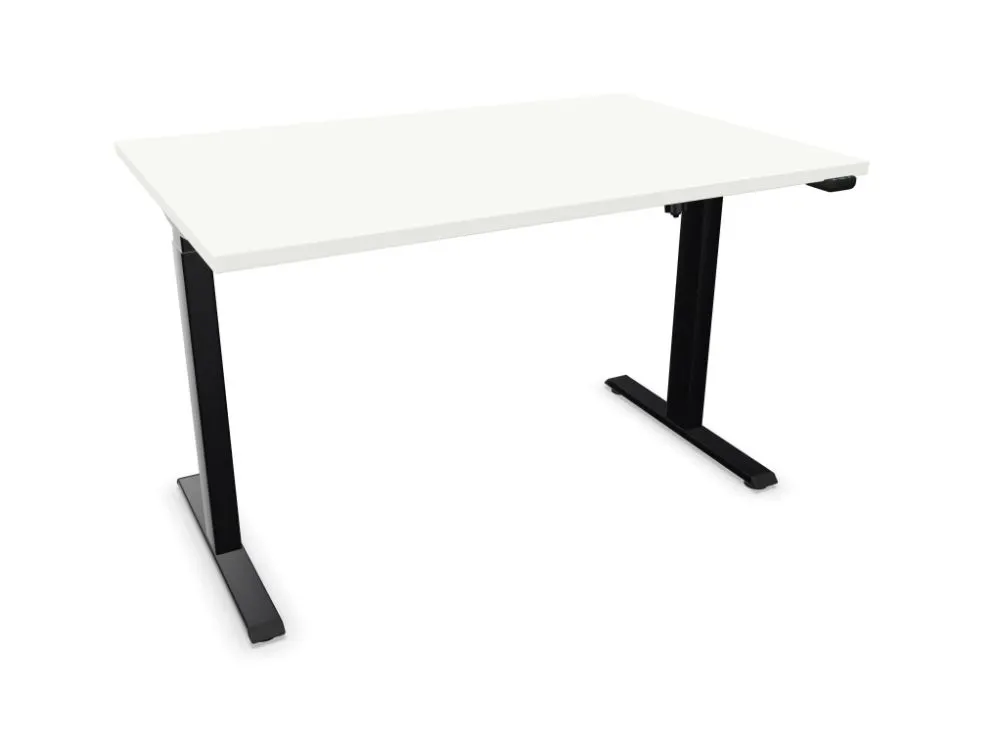 Biurko eCOMO 120x60cm białe z regulacją wysokości dla dzieci I sklep meblowy MIRAT.