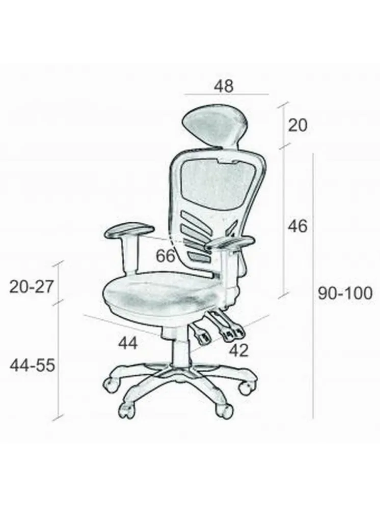 Fotel biurowy SPRINT szary/czarny z systemem synchronicznym | MIRAT.