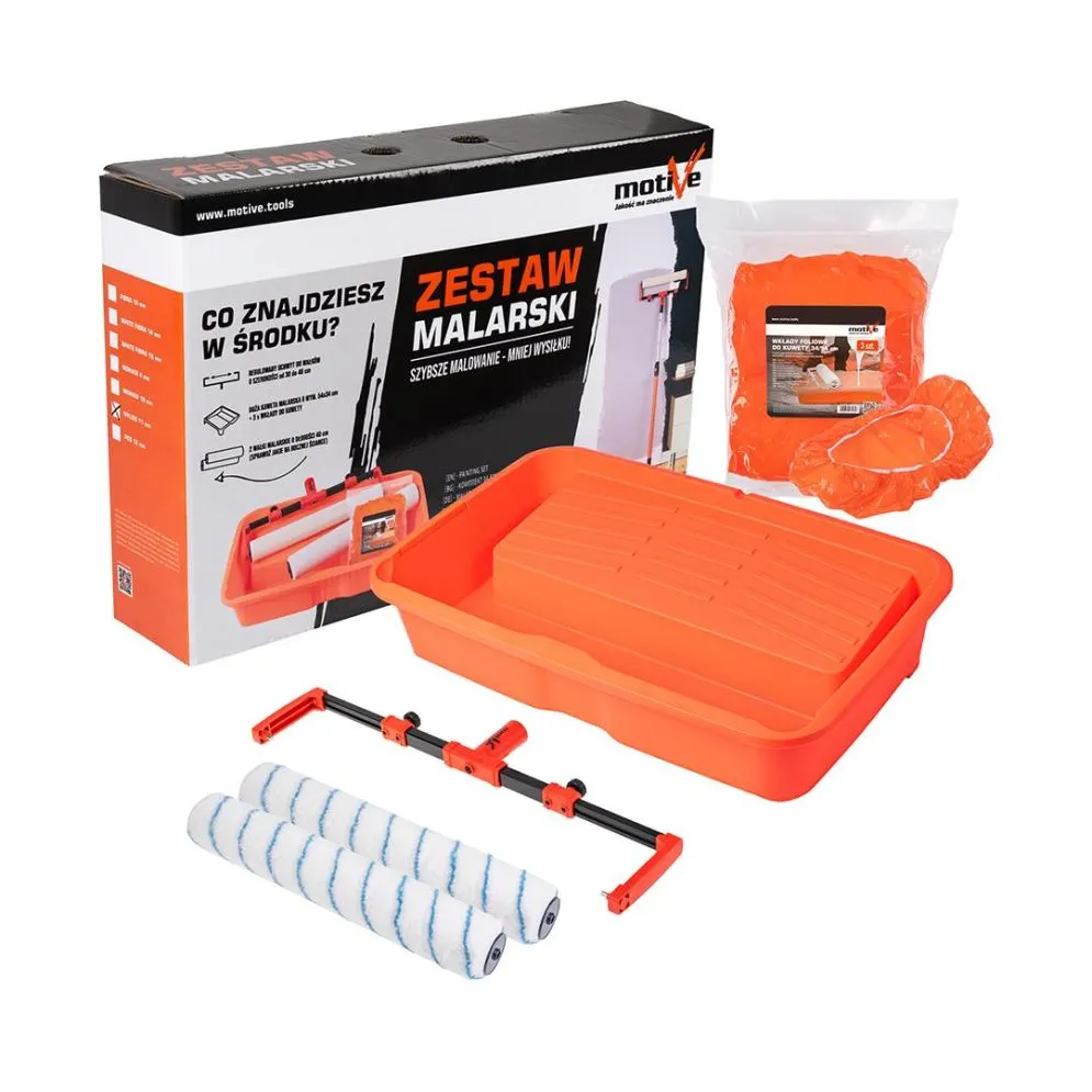 Profesjonalny zestaw malarski Motive V-PRO 2x Nylon 40cm MIRAT.