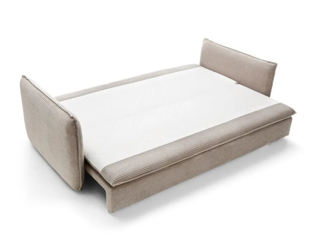 Sofa rozkładana LUNA SLIM beżowa trzyosobowa I sklep meblowy MIRAT.
