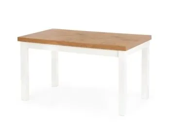 Stół TIAGO 140(220)x80 dąb lancelot/biały rozkładany