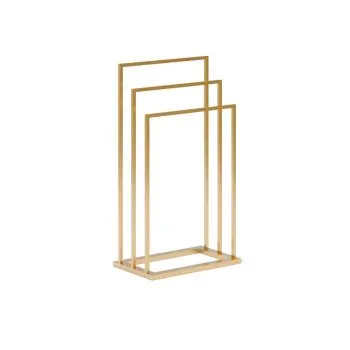 Wieszak na ręczniki SM-02 potrójny złoty