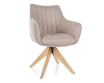 Krzesło tapicerowane AZALIA D BREGO jasnobeżowe