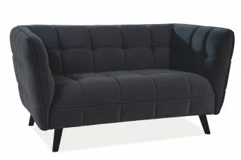 Sofa CASTELLO VELVET 2 czarna