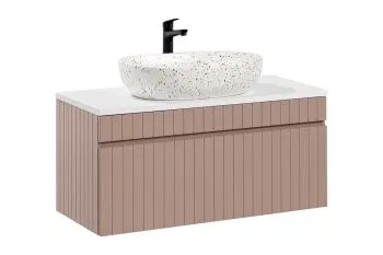 Szafka pod umywalkę nablatową ICONIC ROSE 82 100cm różowa