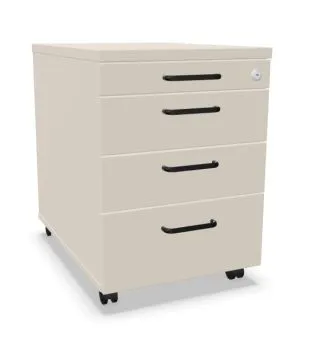 Kontenerek biurowy EASY SPACE MOB PB 4S 43cm kaszmirowy mobilny