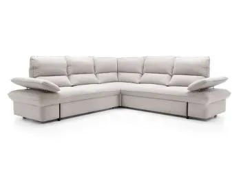 Narożnik z funkcją spania GLORIA kremowy prawy/lewy