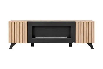 Stolik RTV LIAM 160 hickory jackson z biokominkiem