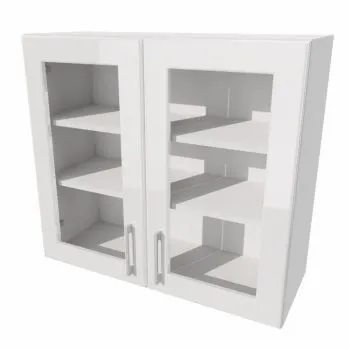 Szafka kuchenna przeszklona 80 NATALIA WS80 biała połysk