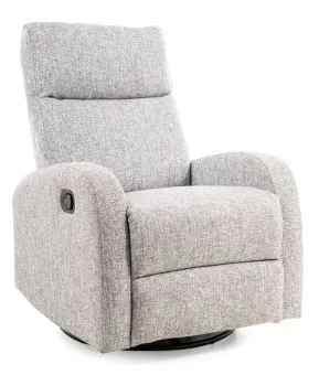 Fotel rozkładany OLIMP szary obrotowy