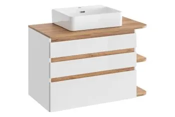 Szafka pod umywalkę PLATINUM 820 94 cm biała