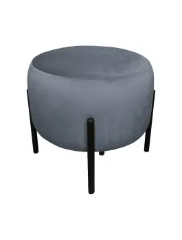 Pufa WILFRED BL VELVET ciemnoszara