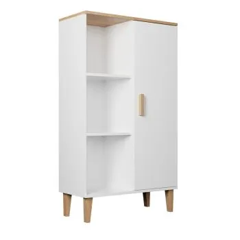 Regał DENVER biały/hikora