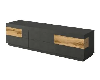 Szafka RTV SILKE 6S 206cm matera/dąb wotan