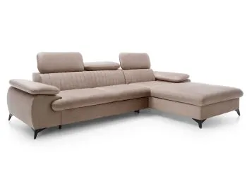 Narożnik z funkcją spania LORD cappuccino prawy/lewy