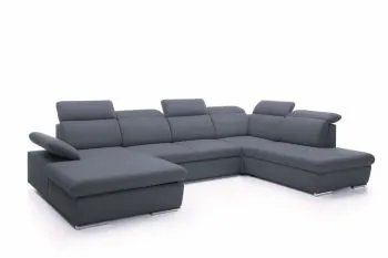 Narożnik z funkcją spania KLARA II grafitowy prawy/lewy