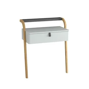 Toaletka łazienkowa MOSS 70 cm jasno szara półmat