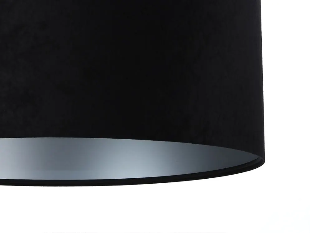 Lampa wisząca HOME 50 czarna/srebrna w stylu glamour | MIRAT. w stylu  kolekcja