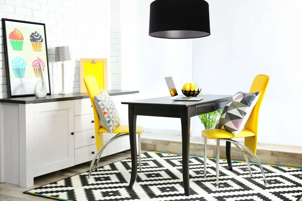 Lampa wisząca HOME 50 czarna/srebrna w stylu glamour | MIRAT. w stylu  kolekcja