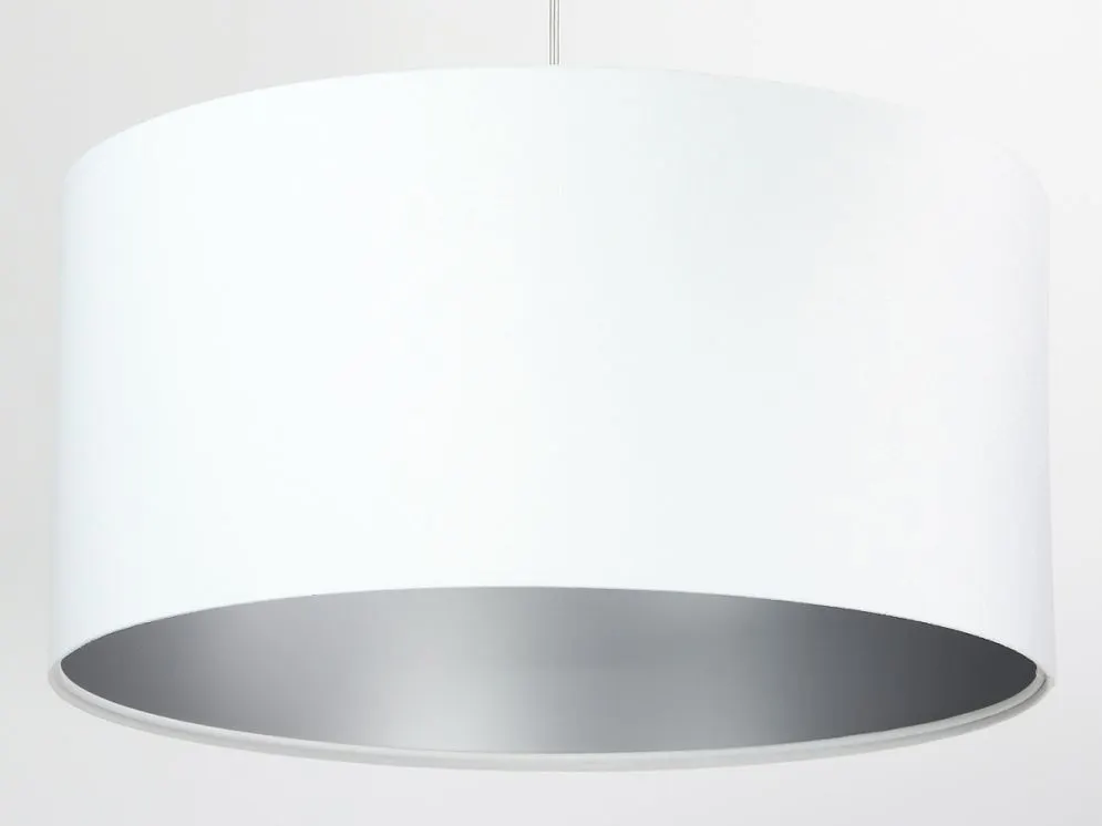 Lampa wisząca HOME 50 biała/srebrna nad stół do jadalni | MIRAT.