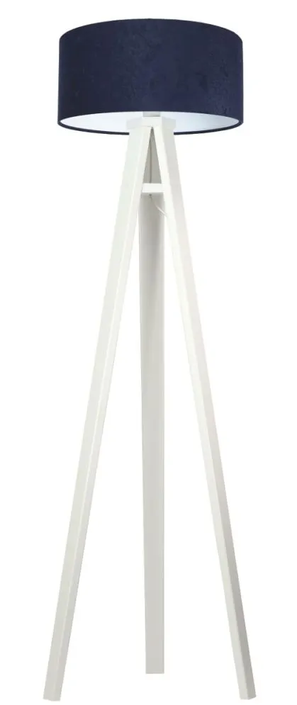 Lampa stojąca HOME 40 granatowa/biała/biała minimalistyczna | MIRAT.