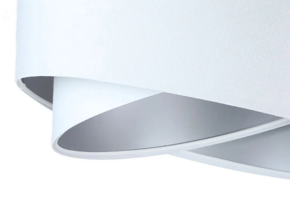 Lampa wisząca GEMSTONE biała/srebrna asymetryczna | MIRAT. w stylu  kolekcja