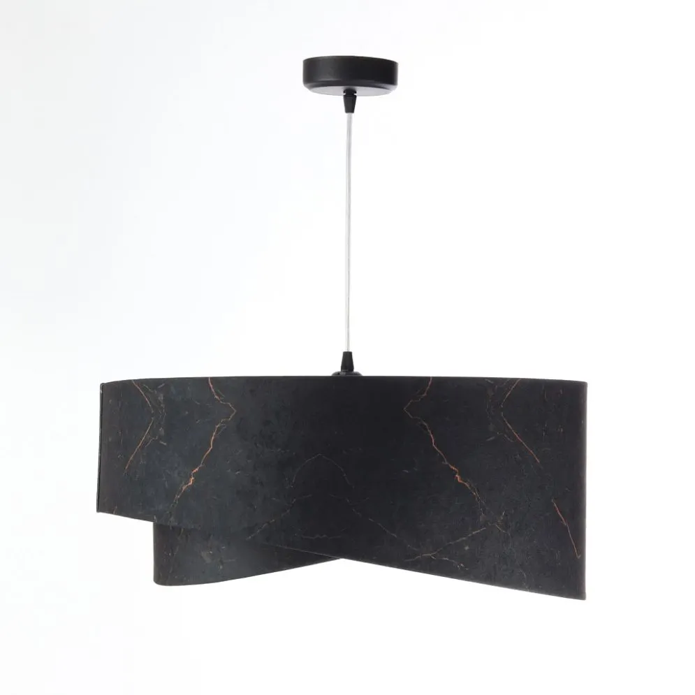 Lampa wisząca BLACK MARBLE czarna/złota dwukolorowa nowoczesna | MIRAT. w stylu  kolekcja
