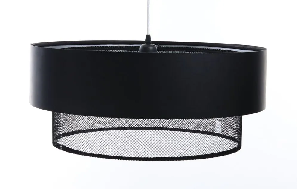 Lampa wisząca DOUBLE NET 60 czarna duża nad stół | MIRAT.